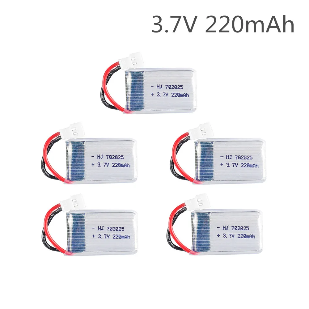 Lipo Battery 3.7V 220mAh for Syma X4 X11 X13 Remote Control Helicopter 3.7V lithium battery Aircraft model 752025