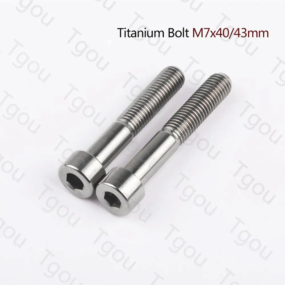 

Tgou Titanium Bolt M7x40 M7x43mm Allen Key Stigma Head Screws for Bicycle 1pcs