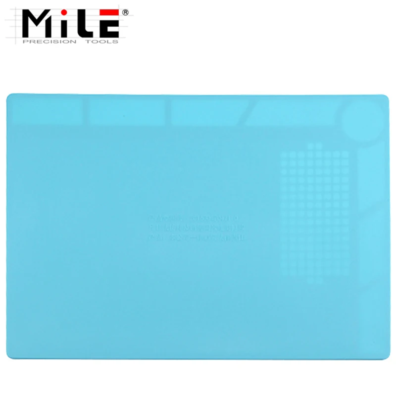 Miglio 35x25cm cuscinetto in Silicone per isolamento termico BGA elettrico stazione di riparazione per saldatura piattaforma di manutenzione con tappetino per vite