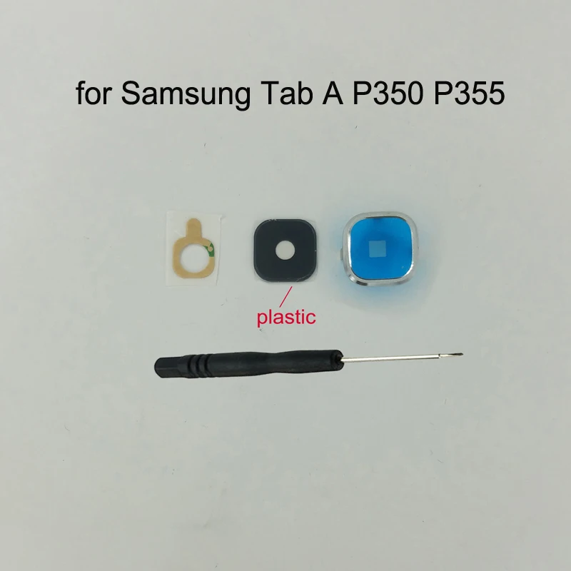 

For Samsung Tab A 8.0 Inch P350 P355 Phone Tablet Housing Frame New Back Rear Camera Safety Plastic Lens + Tools