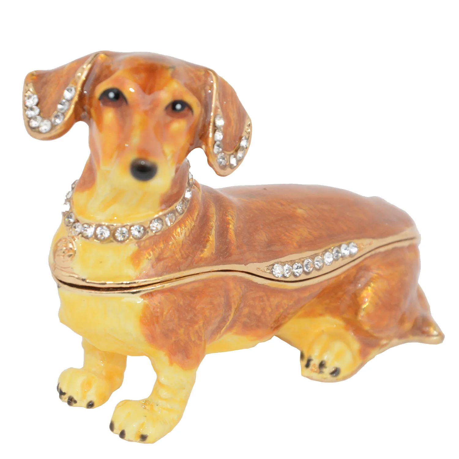 

Dachshund Dog Trinket Jewelry Box, Animal Figurines Decoration, Birthday Gifts
