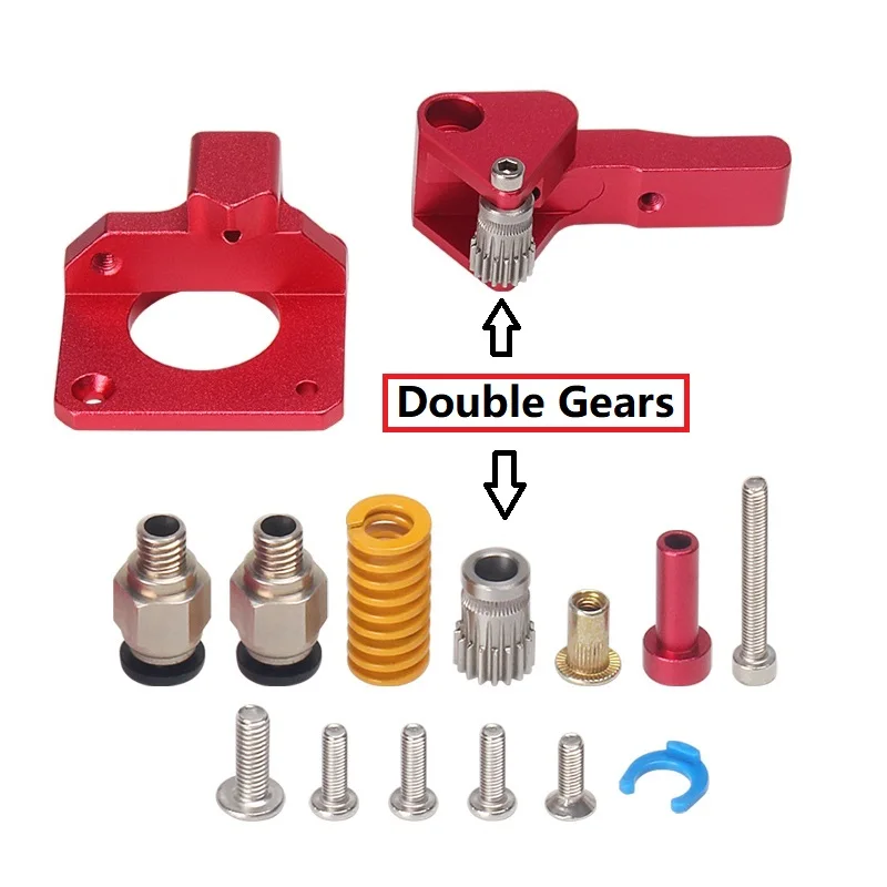 Đoạn Đường CR-10S Dual Gear Giàn Phơi Đôi Cánh Quạt Trực Tiếp Với Động Cơ Nhôm Đùn Cho Ender 3/5 CR10S PRO 3D Máy In Phần