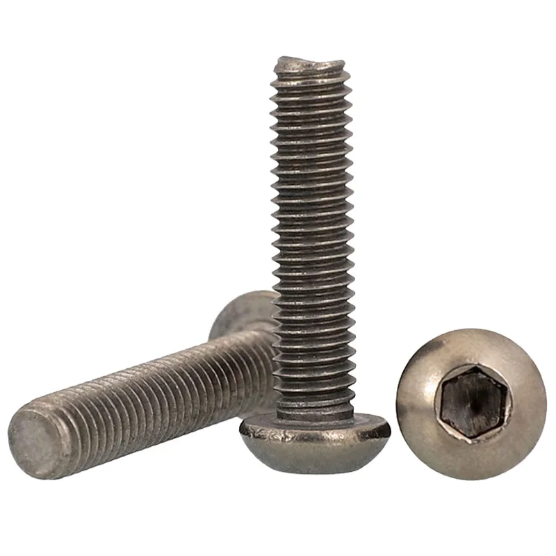 20Pcs Button Head M2 Titanium Screws Hex Driver Ti Bolt GR2 M2x3 M2x4 M2x5 M2x6 M2x7 M2x8 M2x10 M2x12 M2x14 M2x16 M2x18 M2x20