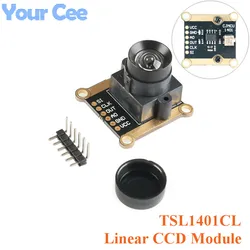 TSL1401CL 128X1 Linear CCD Camera Sensor Ultra Wide Angle Lens 120 Degree Black and White Line Tracking Module