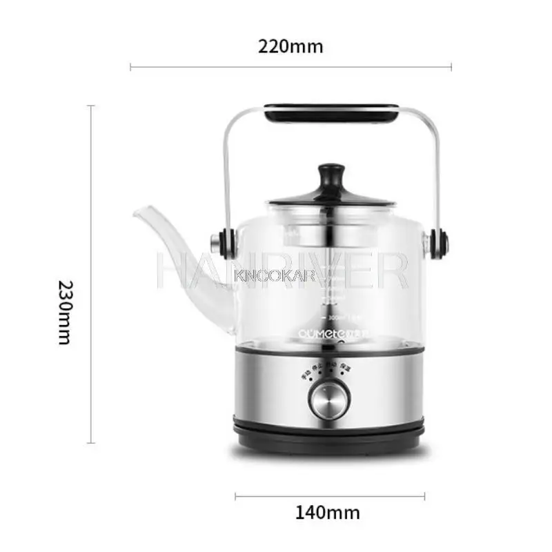 غلاية كهربائية براد شاي إبريق قهوة زجاج البخار إبريق الشاي التلقائي من نوع مجموعة غلاية شاي كهربائية غلاية مياه كهربائية