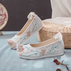 Scarpe da donna orientali in stile cinese scarpe basse in tela ricamo scarpe tradizionali cinesi per le donne scarpe da sposa cinesi Hanfu