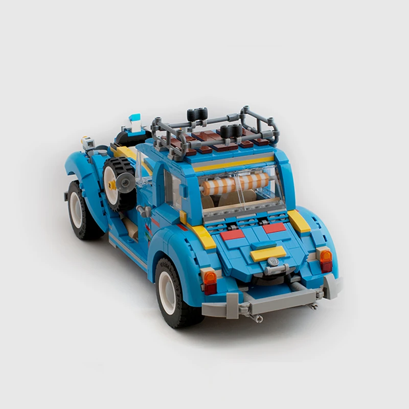 1067Pcs Technical MOC Classic Car Rolls-Royce Blue Ghost Vintage Building Block Vehicel Bricks Assemble Toys Collection for Gift