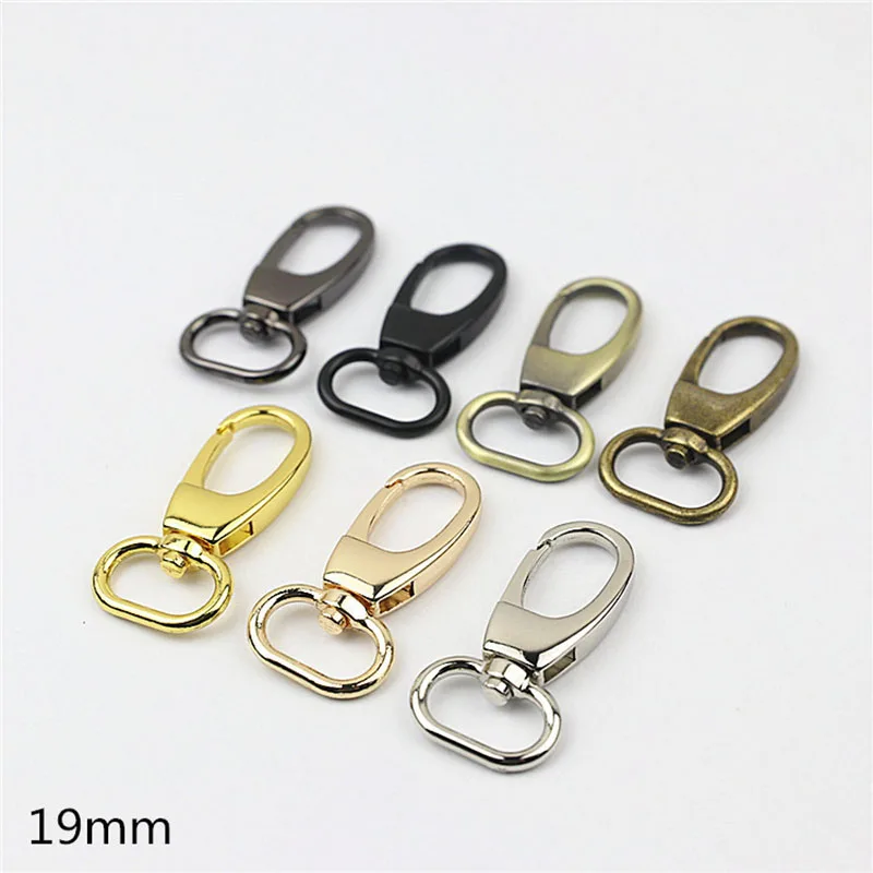 5pcs 19/25/32/38mm Metal Buckles for Bag Strap Dog Clasp Clip Webbing Swivel Trigger Snap Hook DIY Handbag Bag Hanger Connector