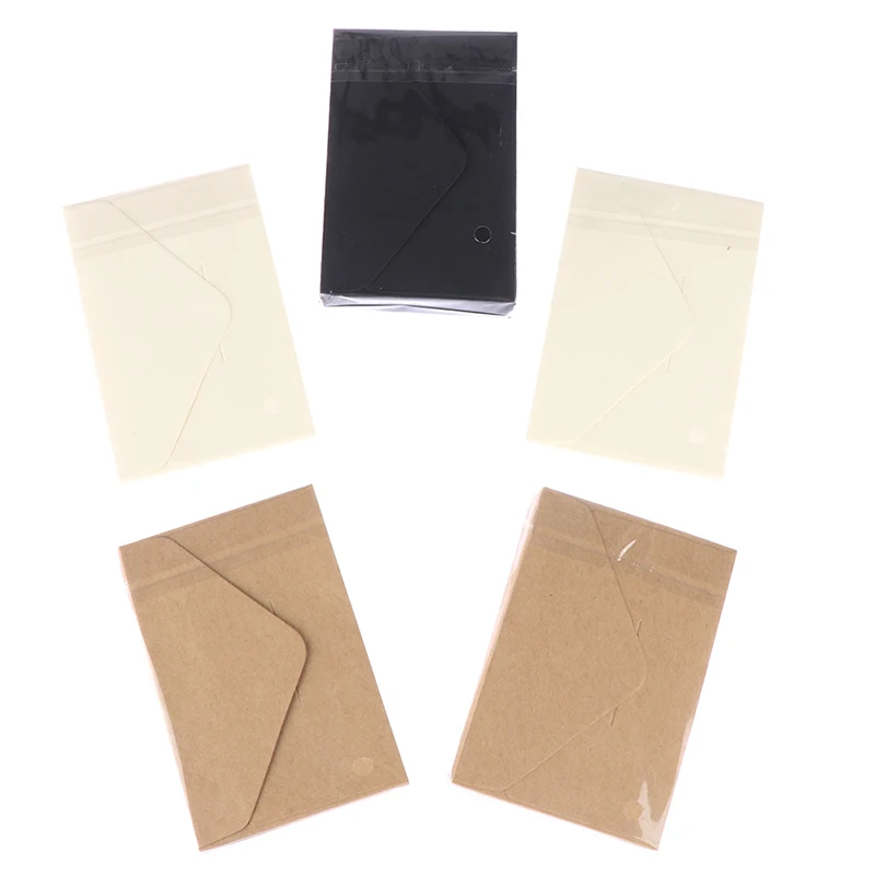 20PCS Classical White Black Kraft Blank Mini Paper Window Envelopes Wedding Invitation Envelope Gift Envelope