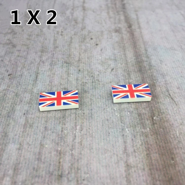 U.S.A  Britain National Flag Map Modern Soldier MOC SWAT military weapons playmobil figures Building Block Brick mini toys