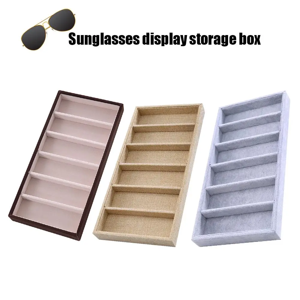 3 Colors Sunglasses Storage Box Eyeglass Display Organizer Sunglasses Jewelry Display Storage Box Cases For Home Supplies