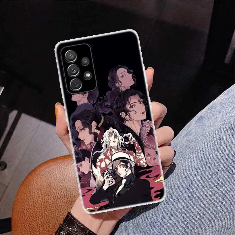 Demon Slayer Kibutsuji Muzan Phone Case for Samsung Galaxy A50 A51 A70 A71 A41 A31 A21S A11 A40 A30 A20E A10 A6 Plus A8 + A7 A9