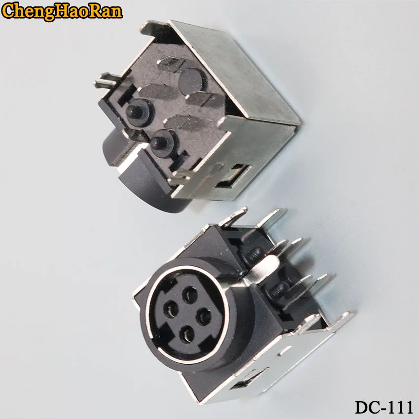 ChengHaoRan 2pcs/lot 4pin DC power terminal Female Jack DIN Connector PS2 4Pins C