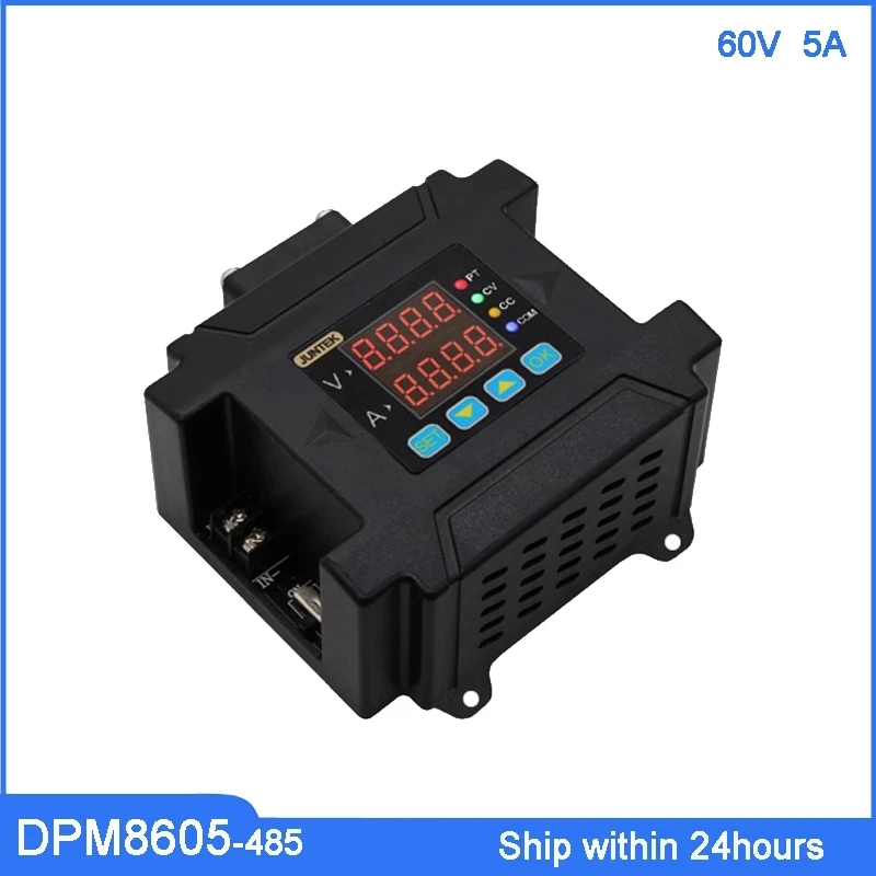 JUNTEK 60V5A voltmeter DC-DC voltage regulator constant current power supply programmable buck voltage converter module