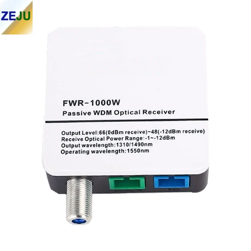 Mini-convertisseur de WDM à Fiber optique, 10 pièces, point CATV, Mini-convertisseur de WDM, Mini-mode, récepteur optique passif FTTH WDM avec un Port RF