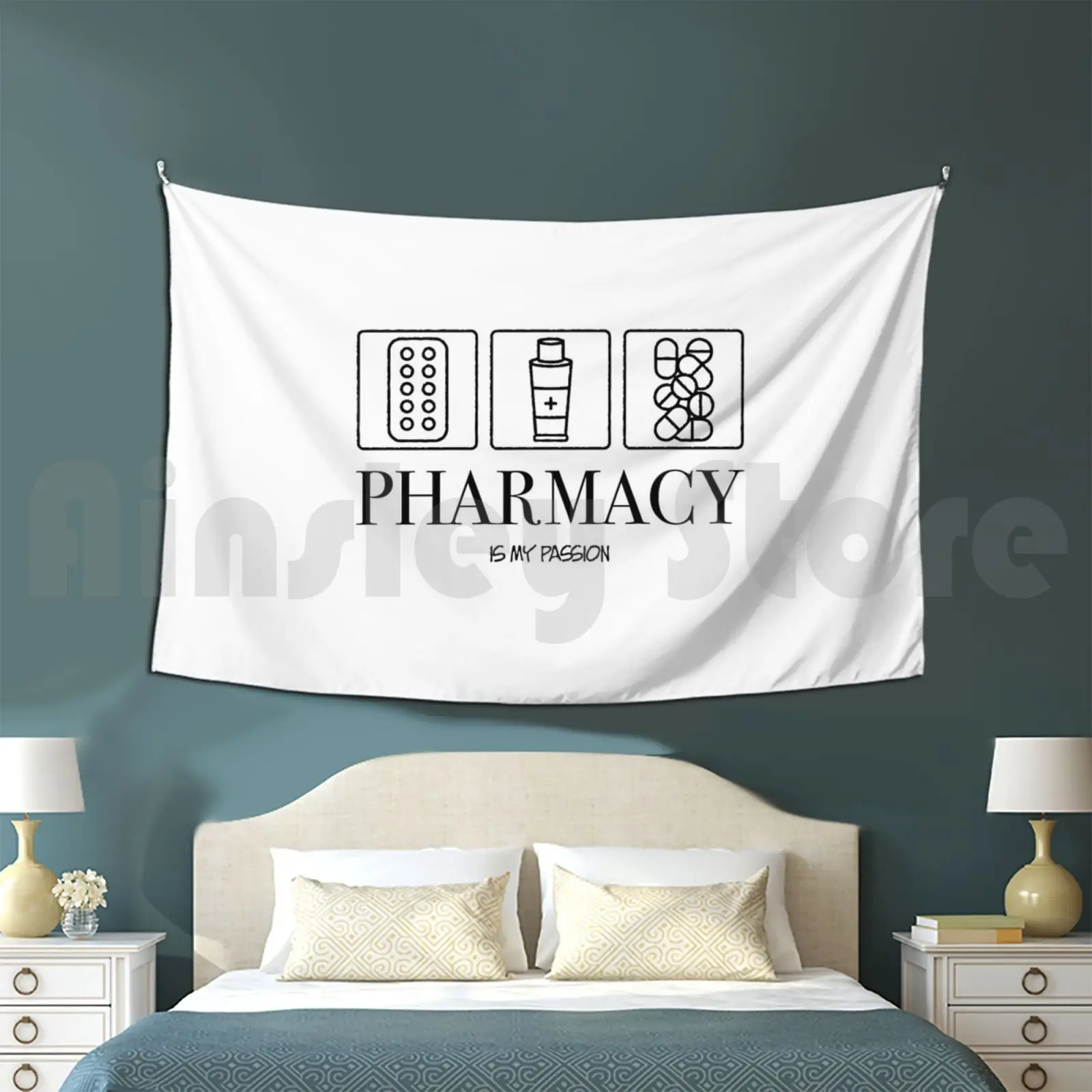 Pharmacy Is My Passion Tapestry Background Wall Hanging Pharmacist Pharmacy Student Pharmacy Technician Pharmd