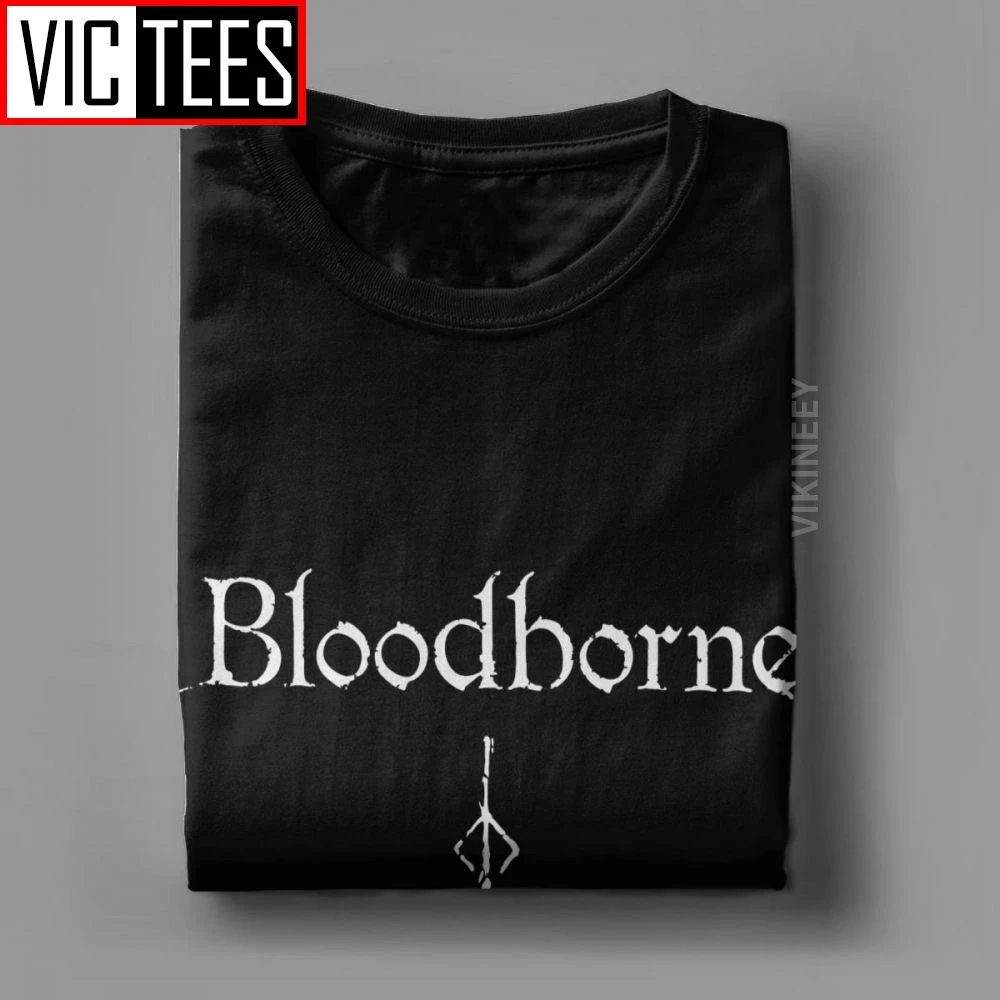 Men\'s Tshirt Bloodborne Hunter Dark Souls Humorous 100 Percent Cotton Praise The Sun Game Tshirt Clothes Classic