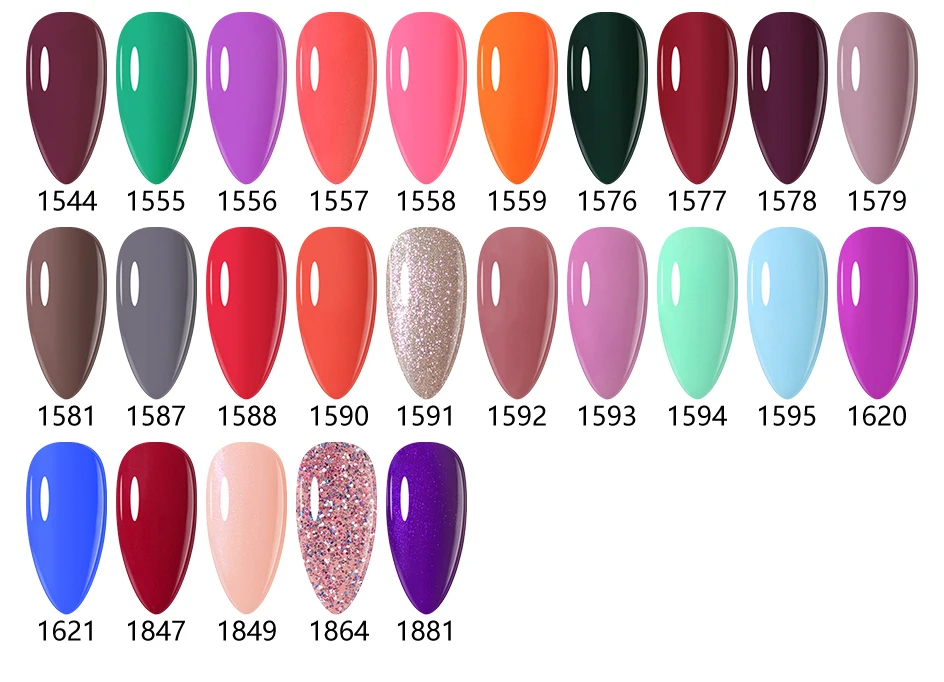 Clou Beaute 8ml Gel-Nagellack Bunter Glitzer UV-Nagelgel Vernis Semi-Permanent Glasflasche Blau Grün Weiß Aushärtbares Gel-Nagellack – Detail 13