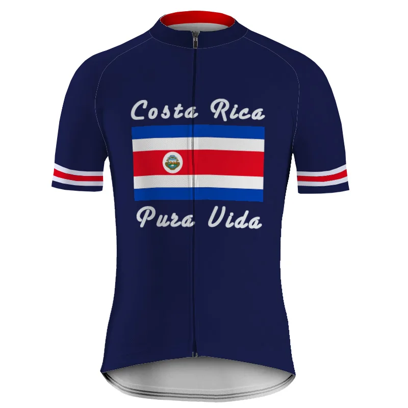 

Pro Costa Rica Summer Cycling Jersey Mtb Bicycle Breathable Bike Wear Mountain Maillot Ciclismo Cyclist Style Race Sport Jacket