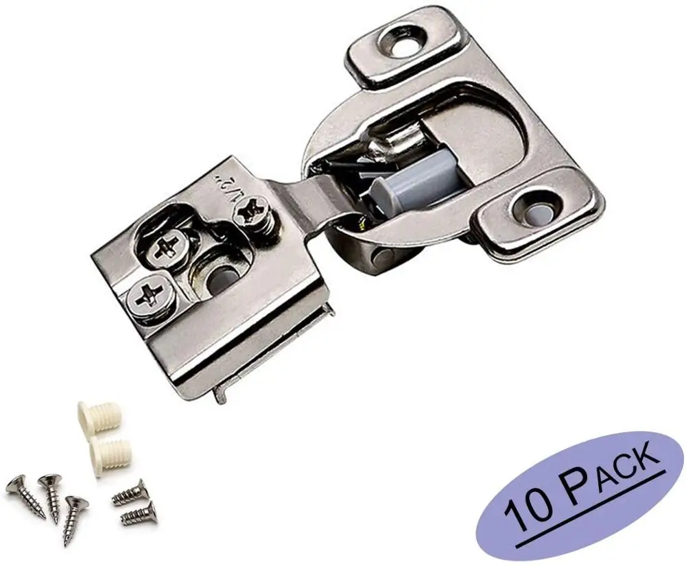 Soft Close Cabinet Hinges Concealed Soft Close Face Frame 105° Compact Cabinet Hinge Easy Close Cabinet Hardware 10 Pack