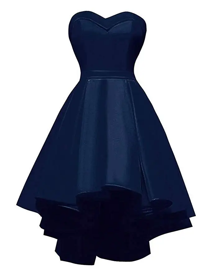Customized MYYBLE 2026 Short Strapless Prom Homecoming Dress Sweetheart  High-Low Satin Party Gown - AliExpress 320