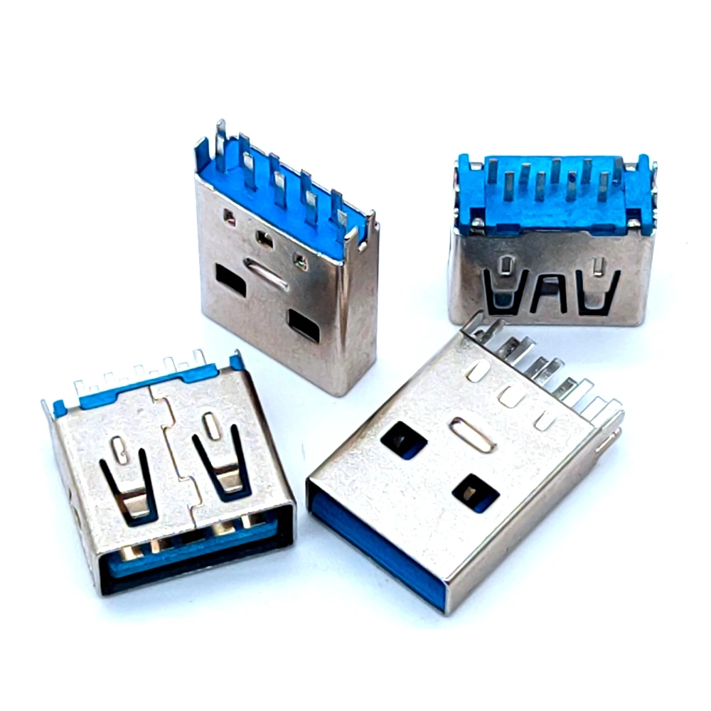 USB 3.0 A Type Male Plug Connector High-speed Data Transmission USB 3.0 Jack Charging Socket Soldering