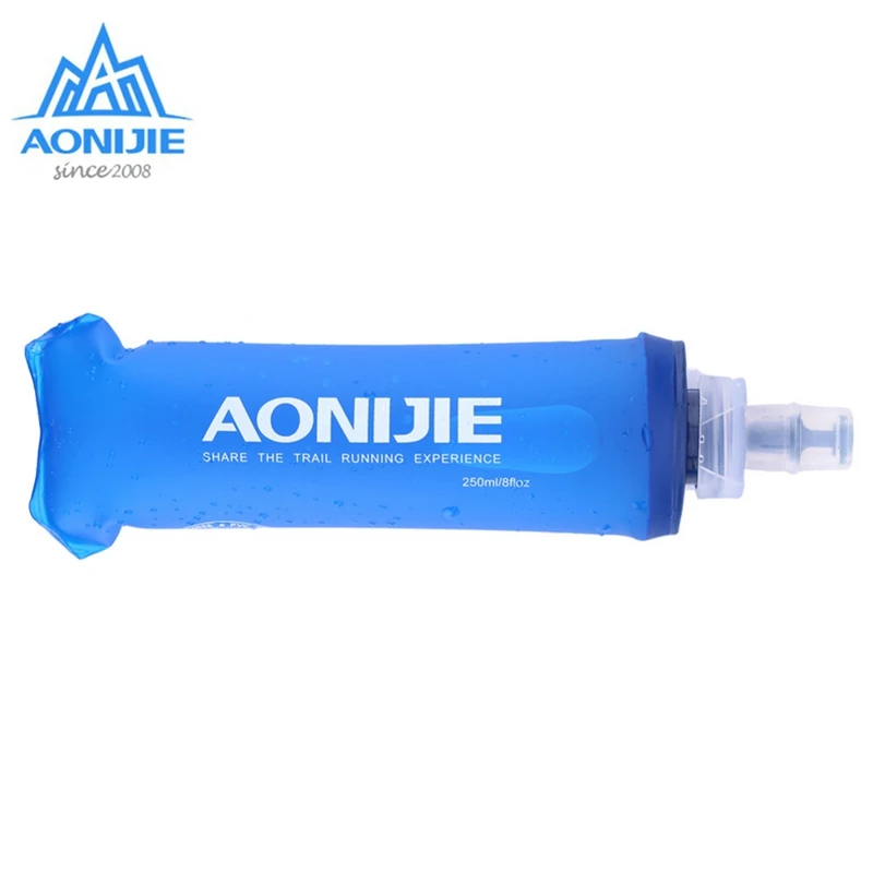 AONIJIE – bouteille d\'eau pliante en TPU pour boisson gazeuse, sans BPA, vêtement de Sport pour Camping en plein air, piste, course à pied, Jogging,