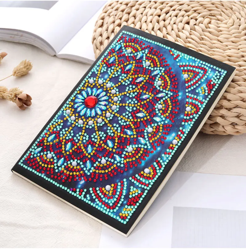New style Diary Book Diamond Embroidery notebook hotSale DIY Crystal partial 5D diamond painting mosaic round rhinestone