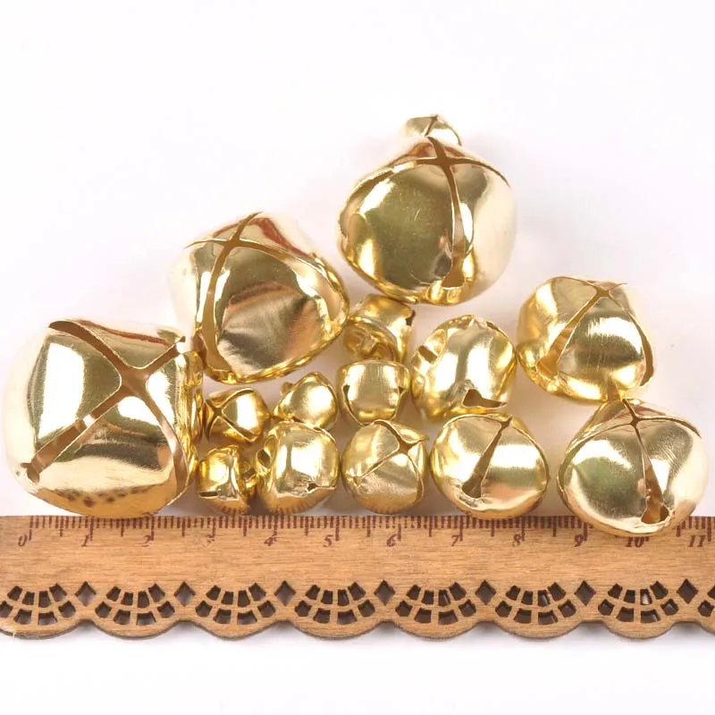 silver/golden Jingle Bells Christmas-craft Decoration hanging X,mas-tree cross iron wedding Home cp2683
