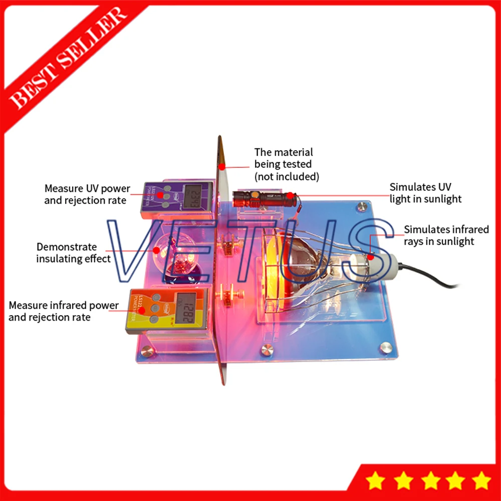 Solar Film Sales Kits SK1250 Solar Energy Meter for Evaluating Heat-insulating Glass Transparent Solar Film Sales Kit