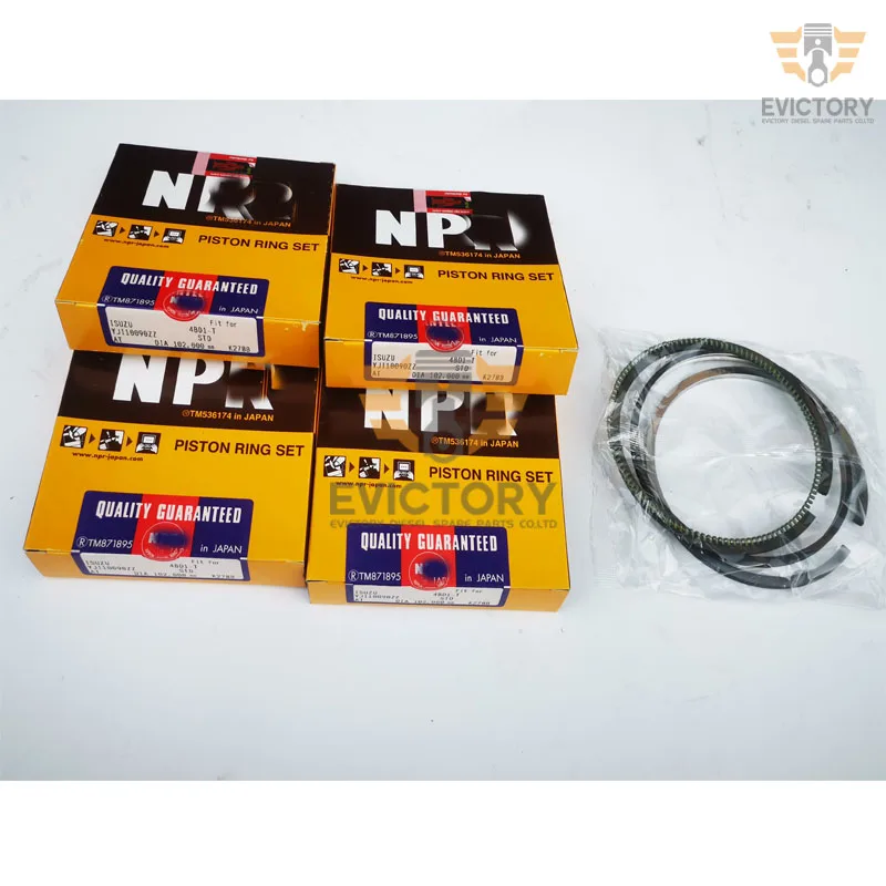 4BD1 4BD1T rebuild overhaul kit piston piston ring gasket for Hiatch excavator