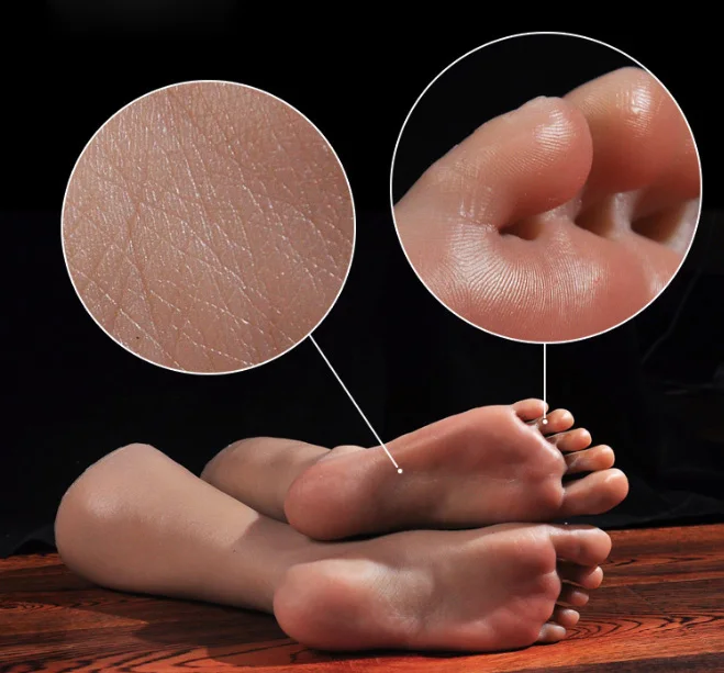 New Style Silicone Sexy Mannequin Foot Model Male Foot Dummy On Sale