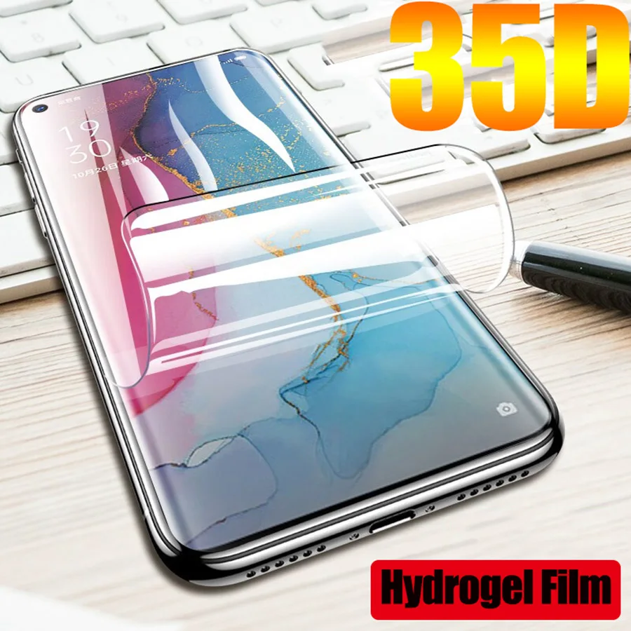 Full Cover Hydrogel Film For OPPO Reno 5 Lite Screen Protector protective film For OPPO Reno 5A Film New HD Film Not Glass