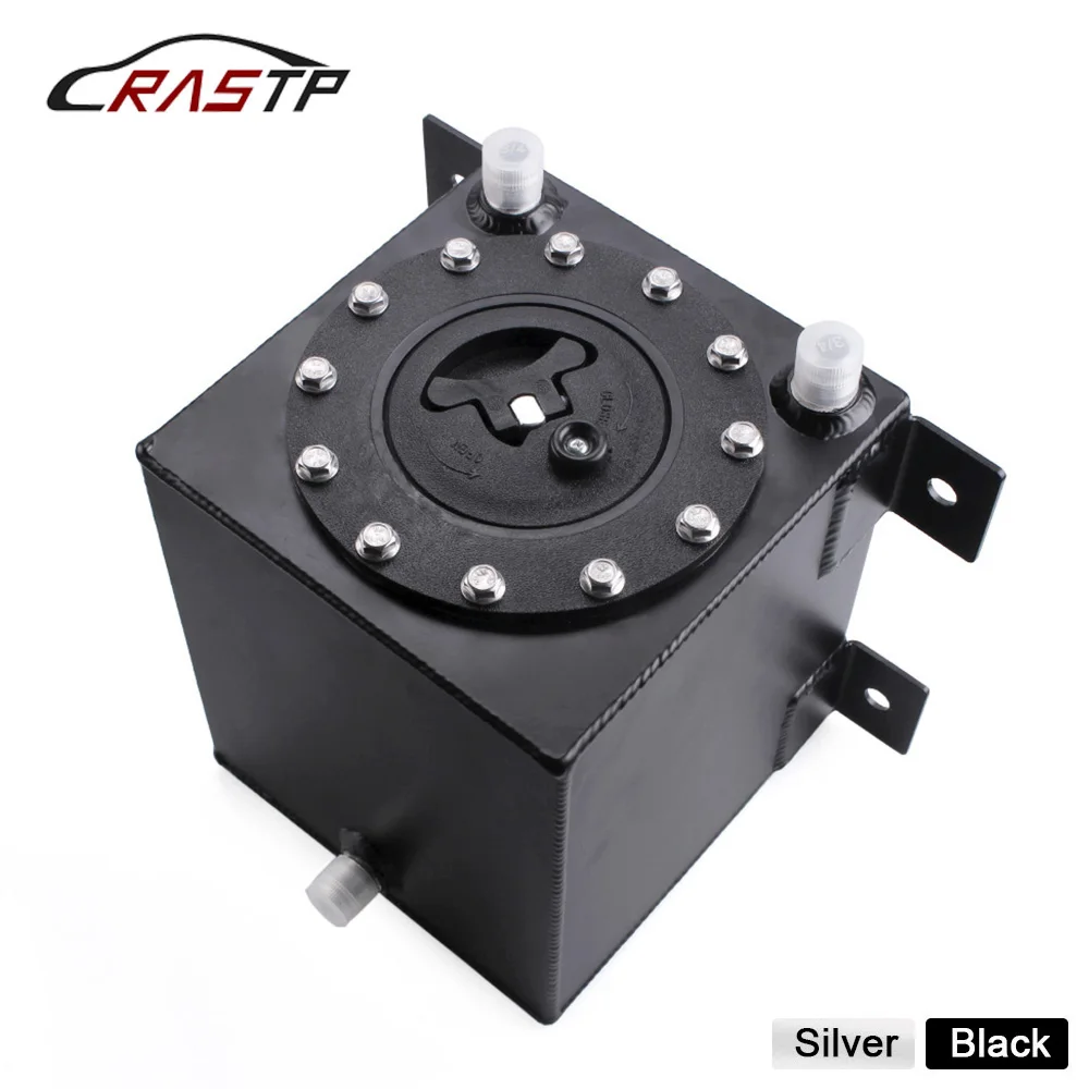 RASTP-1Gallon 4L Aluminum Race Drift Fuel Cell Tank Fuel Surge Tank Without Level Sender RS-OCC046