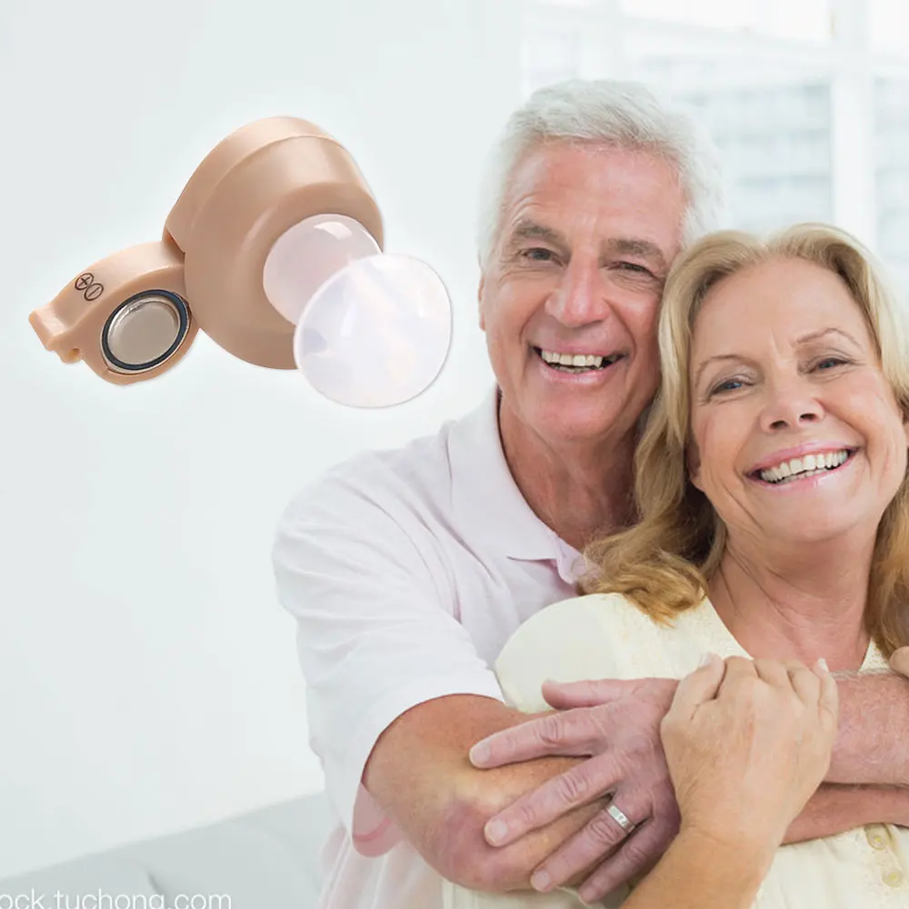 Audífono Invisible Mini audífonos digitales Audifonos amplificador de sonido de volumen audífono tono ajustable para personas mayores salud sordas