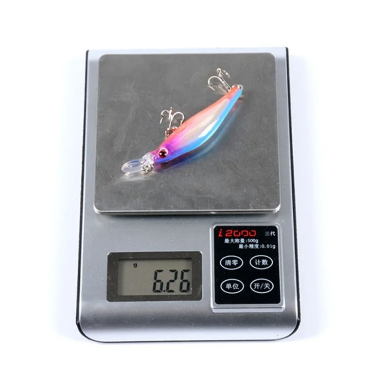 1Pcs Floating Laser Minnow Fishing Lures 8.3cm 6.2g Wobbler Crankbait Tackle 3D Eyes Hard Plastic Bait  Bass Pike Carp Fishing