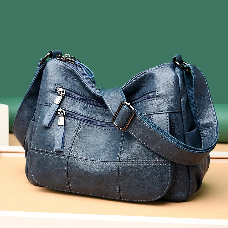 Wysokiej jakości skórzane luksusowe torebki torebka damska designerskie torby na ramię Crossbody dla kobiet 2024 New Bolsa Feminina Sac A Main