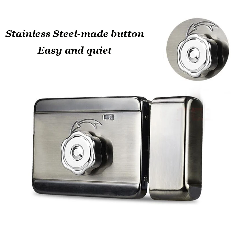 12V Electric Motorized Door Lock OK to connect Video intercom Access Control System Or Key Lock Anti-theft Autolock