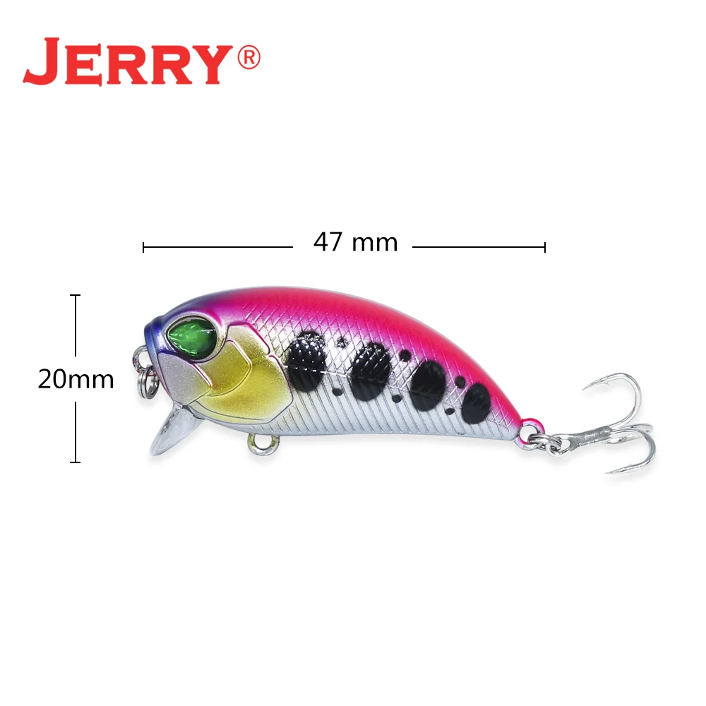 Jerry Rounder Ultralight Forel Bass Pike Wobbler Vissen Lokt Ratelende Diep Duiken Plug Crank Magnetische Gewicht Kunstmatige Aas