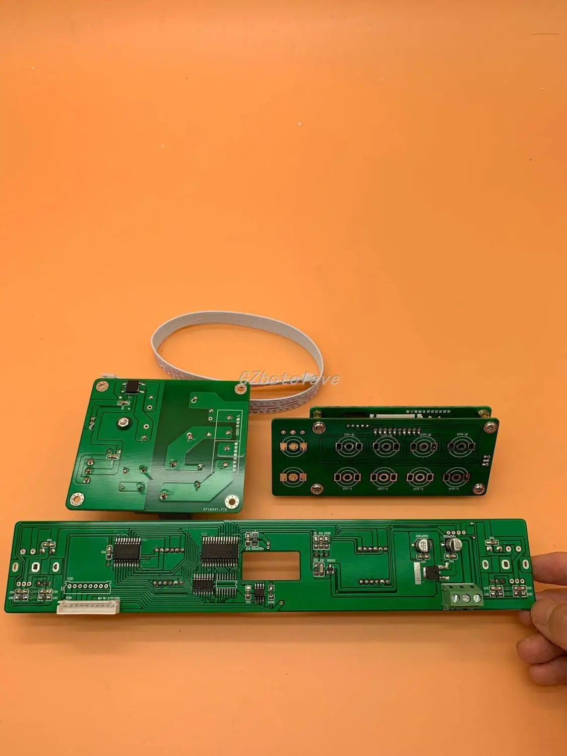 4 Way Input  ALPS Motor potentiometer Remote Volume Control Board With LED Display