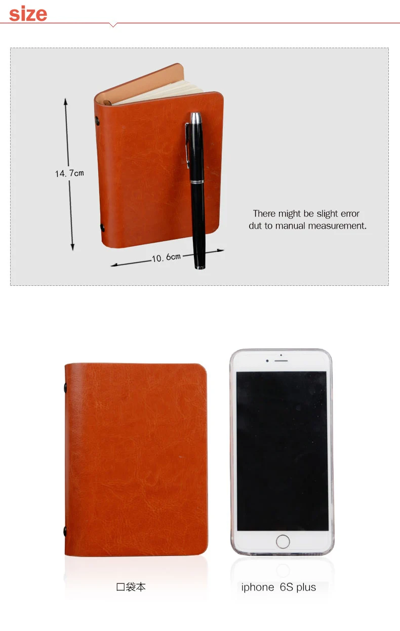 A7 Loose-leaf Journal Diary Stationery Portable Planner Traveller Organizer School Office Supply Mini Pocket Notobook