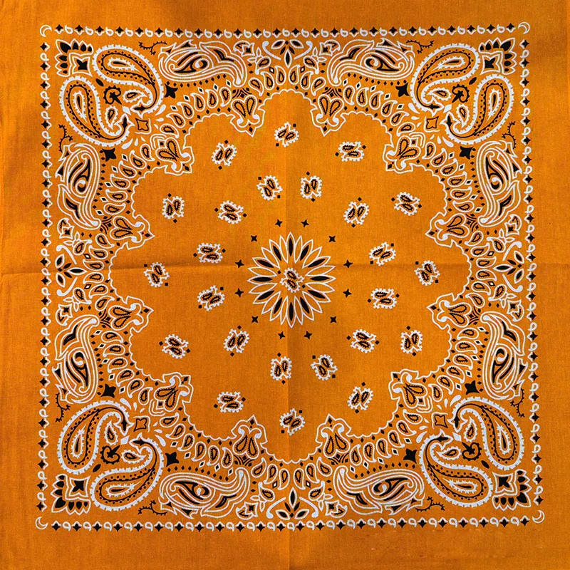 Neue Mode Hip Hop 100% Baumwolle Bandana Quadrat Schal 55 cm * 55 cm Schwarz Rot Paisley Stirnband Gedruckt für Frauen/Männer/Jungen/Mädchen