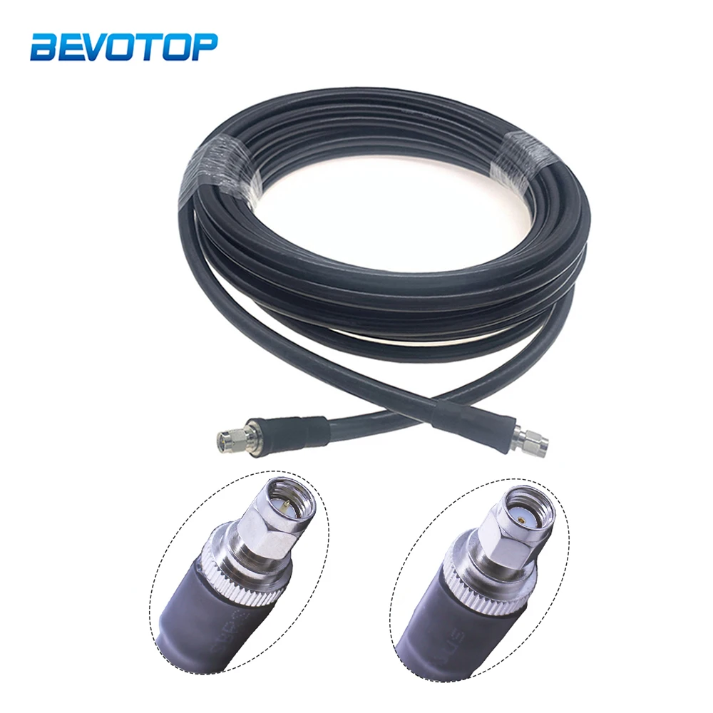 

LMR400 SMA Male to SMA Male/Female Connector Cable Low Loss 50 Ohm 50-7 Cord WIFI Antenna Extension Jumper RF Coaxial Adapter