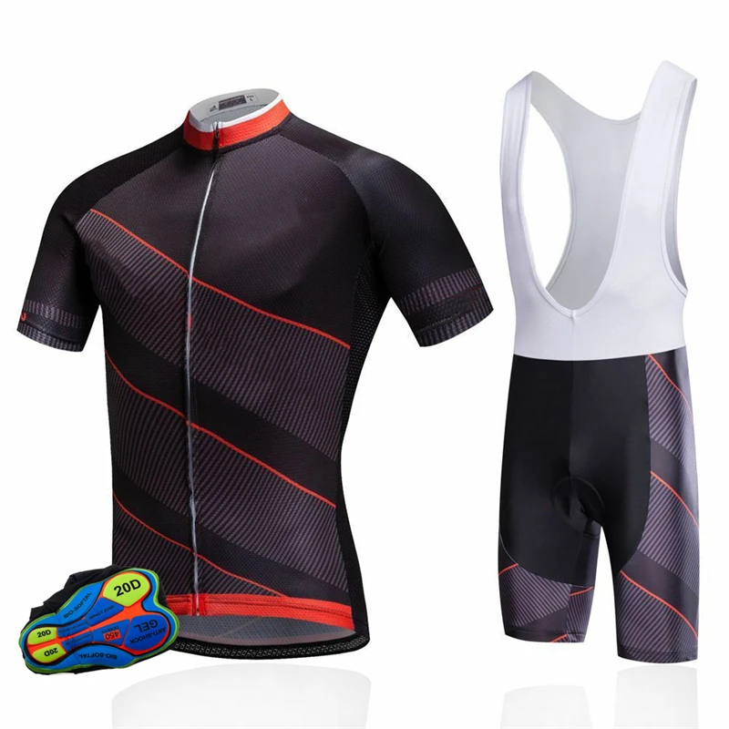 Bicycle Suits Ultraviolet-Proof Men\'s Bike Uniform Breathable Cycling Jerseys Sportswear Short Sleeve Bike Uniform With Pocket