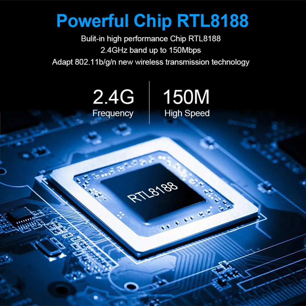 미니 USB 와이파이 어댑터, PC USB 이더넷 와이파이 동글, 2.4G 네트워크 카드 안테나, 데스크탑용 와이파이 수신기, 150Mbps