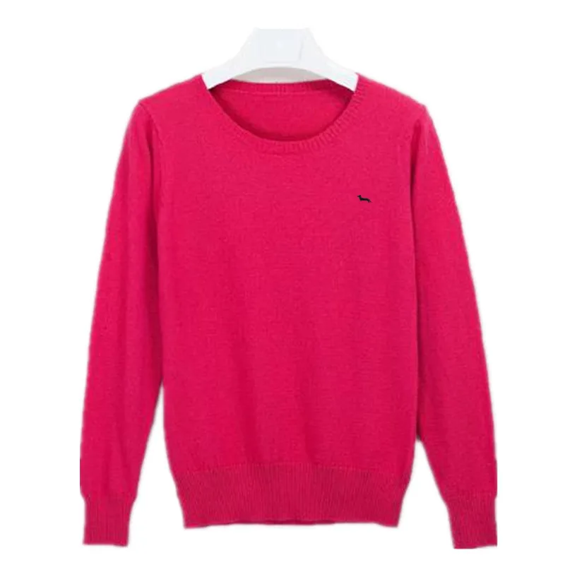 Nuovo marchio estate primavera donna maglione o-collo Casual armonica ricamo Cashmere maglioni Slim Fit Blaine morbido traspirante