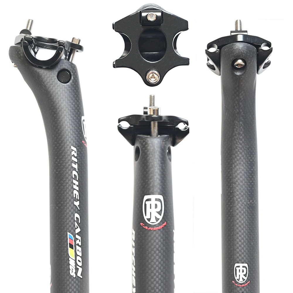 Sztyca karbonowa 27,2//30,8/31,6 mm matowa/błyszcząca 3k Włókno węglowe MTB/Rowery szosowe Sztyca karbonowa Lekka rura podsiodłowa 350/400 mm