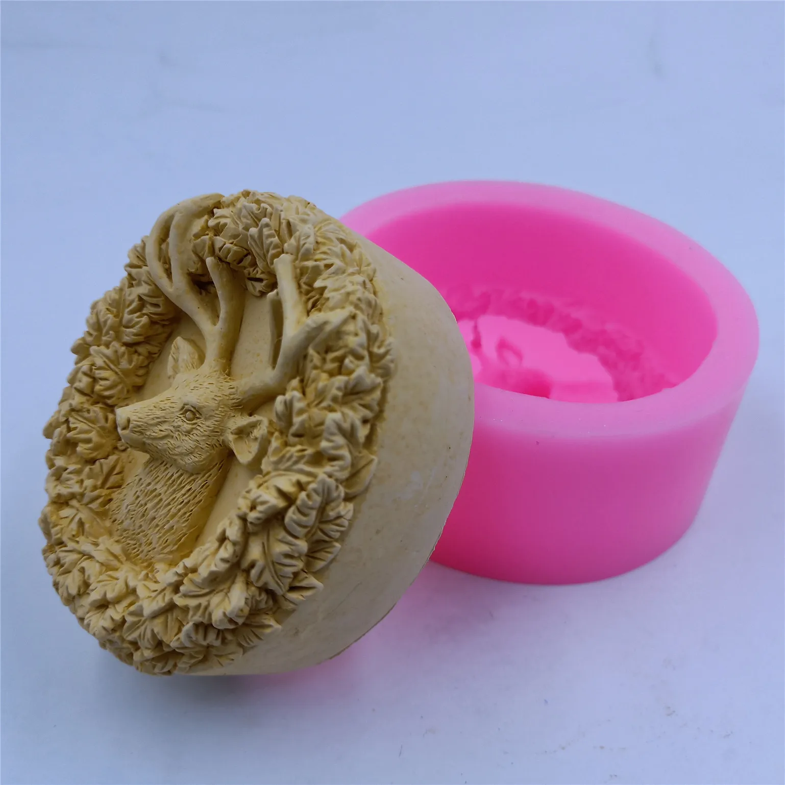 Deer Design Soap Silicone Mold for Soap Making  Mousse Cake Molds Aromatherapy Wax Gypsum Resin Crafts Mold