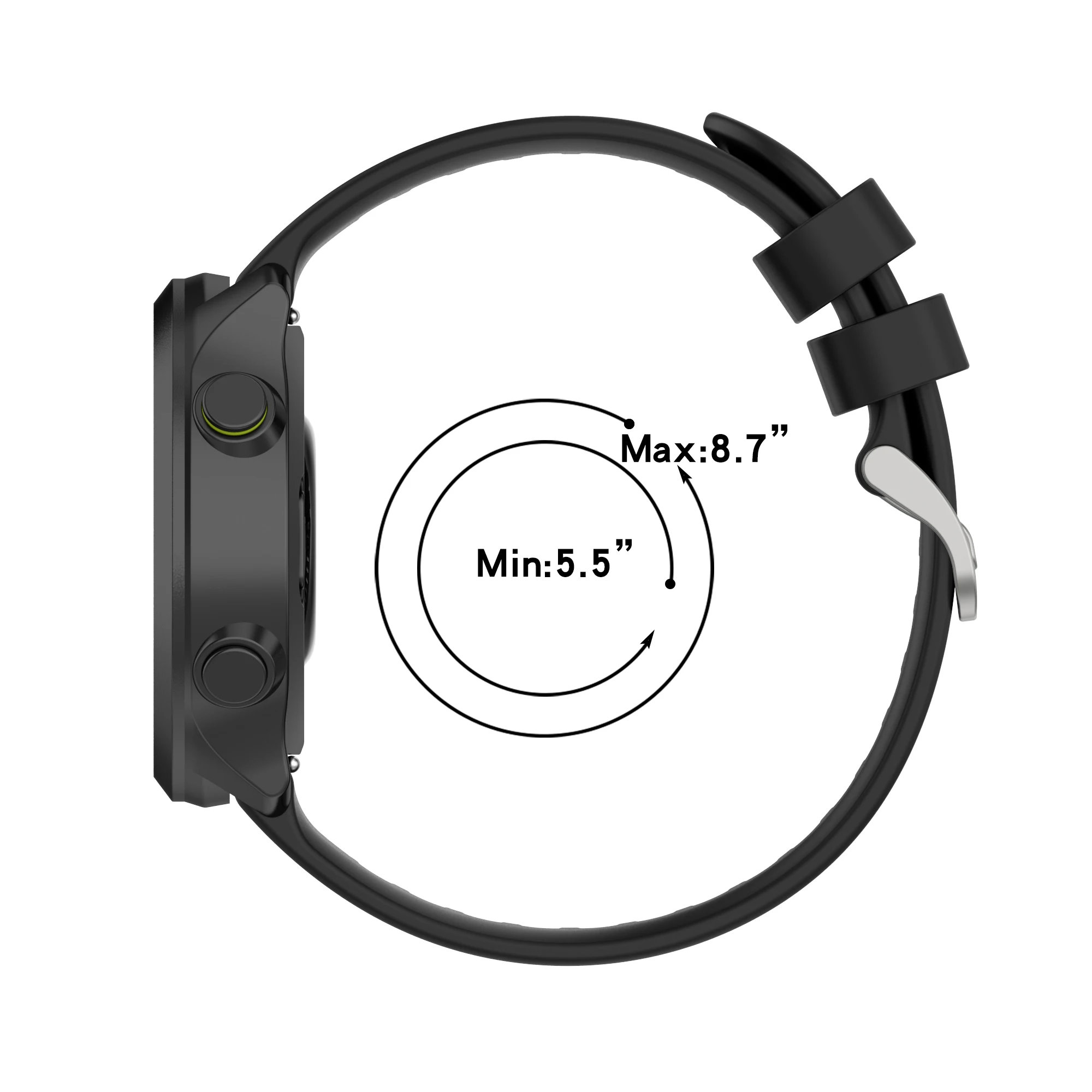 20 مللي متر حزام ساعة اليد ل Garmin Forerunner 158 55 245 245 متر 645 Vivoactive 3 سيليكون سوار ل Garmin Venu الفرقة الرياضة الأساور