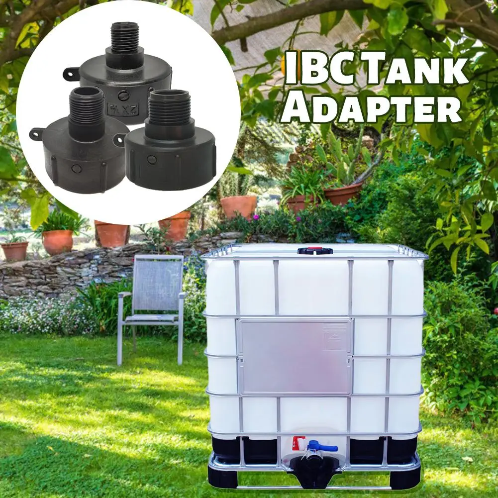 

1/2" 3/4" 1" Thread IBC Tank Adapter Tap Connector Replacement Valve Fitting For Home Garden Water Connectors